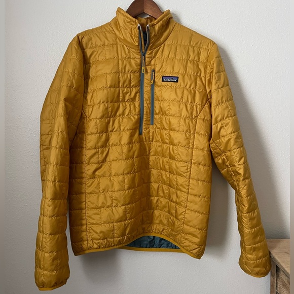 Patagonia Men's Mustard Puffer Jacket - Picture 3 of 6